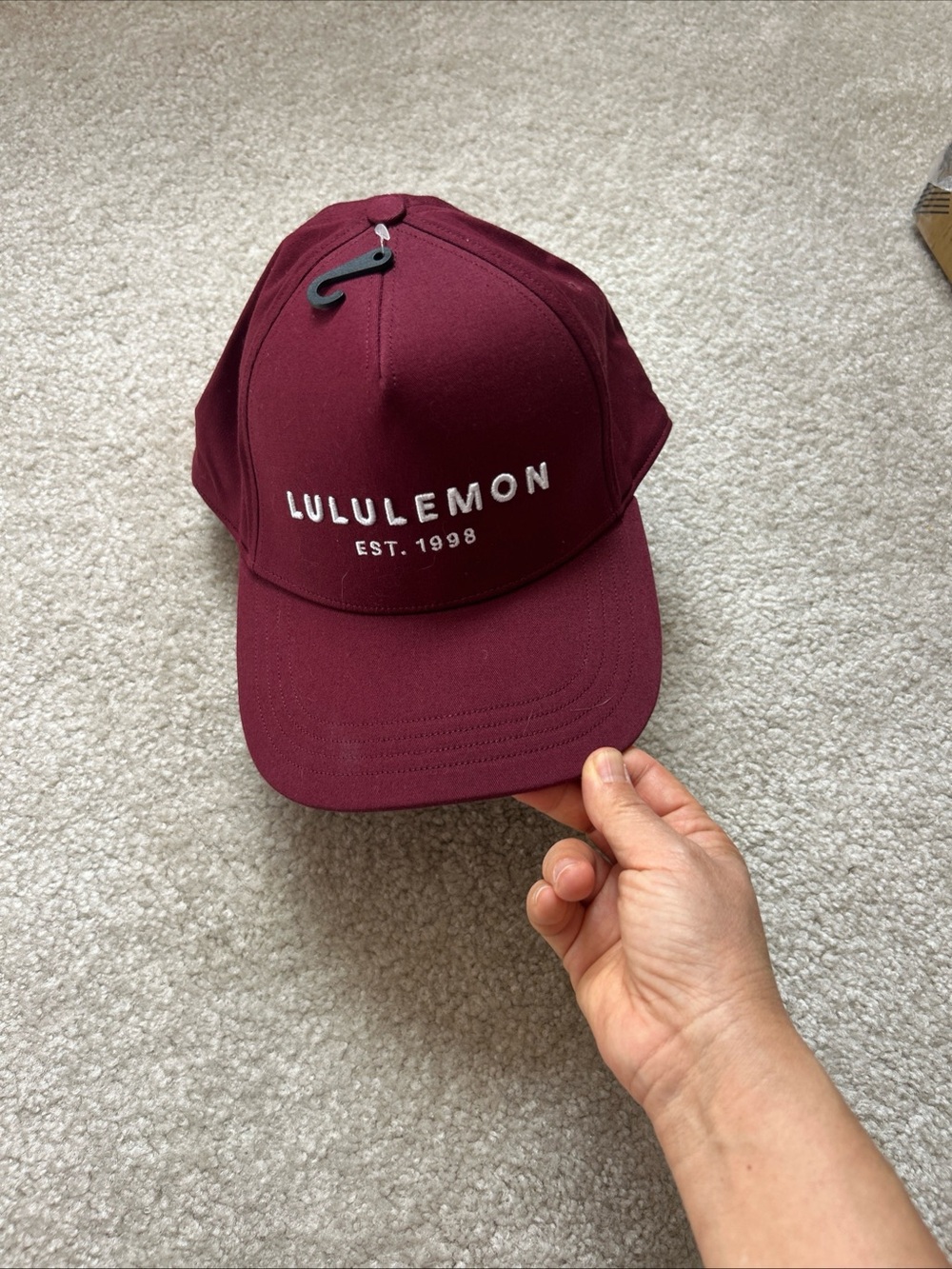 Lululemon The All Days Snapback Unisex Ball Cap In Burgundy Bay/WhSize L/XL